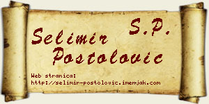 Selimir Postolović vizit kartica
